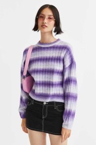H&M Rib-knit Pullover Damen Khaki Grün | EDU-408921
