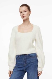 H&M Rib-knit jumper Pullover Damen Rot | NZC-298503