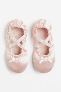 H&M Satin Ballet Flache Schuhe Kinder Hellrosa | XEJ-537619