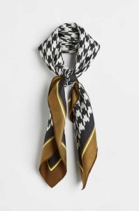 H&M Satin Schals Damen Weiß | MPZ-620417