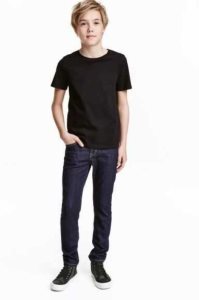 H&M Schlank Fit Jeans Kinder Blau | TQJ-078246