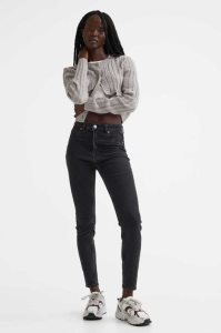 H&M Schlank High Jeans Damen Braun | HSZ-845703