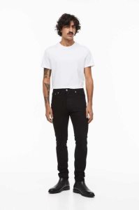 H&M Schlank Jeans Herren Dunkelgrau | ANP-018943