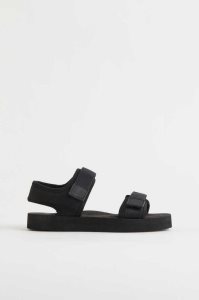H&M Scuba-look Sandalen Kinder Schwarz | RYP-106452