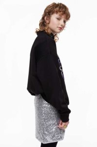 H&M Sequined Röcke Kinder Silber | QIT-624930