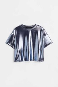H&M Shimmery Oberteile Kinder Blau | DFP-029657