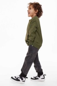 H&M ShirtKangaroo Pocket Jersey Kinder Khaki Grün | HBZ-053892