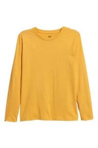H&M Shirt Jersey Kinder Hellgrau | UTP-463927