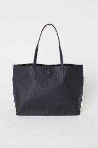 H&M Shopper Tasche Damen Schwarz | NYC-643715