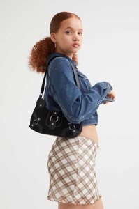 H&M Shoulder Tasche Damen Schwarz | GHB-017286