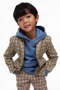 H&M Single-breasted Twill Blazer Oberbekleidung Kinder Hellbeige | HCE-675312