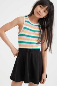 H&M Skirt Jersey Kinder Schwarz | AGS-921870