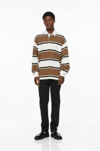 H&M Slim Fit Baumwoll Chinos Hose Herren Dunkelblau | RPV-845039