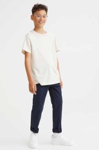 H&M Slim Fit Chinos Hose Kinder Dunkelblau | HSI-698275