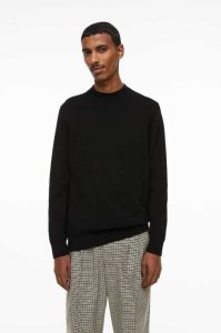 H&M Slim Fit Fine-knit Mock Turtleneck Pullover Herren Dunkelrot | LIH-537104