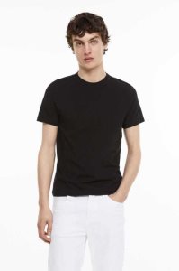 H&M Slim Fit Round-necked T-shirts Herren Orange | XBZ-897036