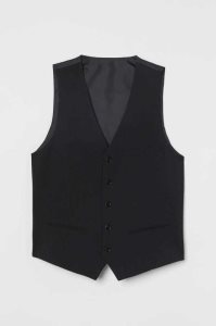 H&M Slim Fit Suit Vest Blazer Herren Dunkelblau | KSZ-103456