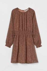 H&M Smocked Kurzes Kleid Kinder Rot | AKW-592480
