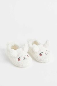 H&M Soft Teddy Bear Hausschuhe Kinder Dunkelrosa | FJW-610245