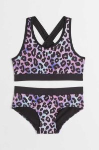 H&M Sports Bikini Bademode Kinder Rosa | HGX-290176