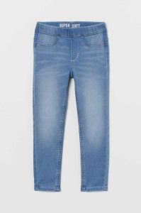 H&M Super Soft Denim Leggings Kinder Dunkelgrau | NWF-078953
