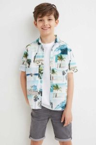 H&M Super Soft Slim Fit Kurze Hose Kinder Blau | PME-567432