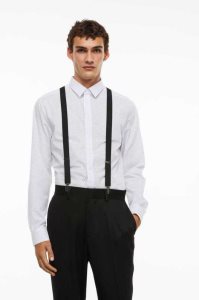 H&M Suspenders Ausrüstungen Herren Schwarz | YUH-698423