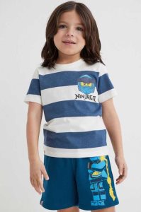 H&M SweatshortsMotif Kurze Hose Kinder Hellgelb | BIP-632045