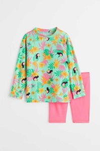 H&M Swim Set UPF 50 Badeanzüge Kinder Hellblau | CAX-592367