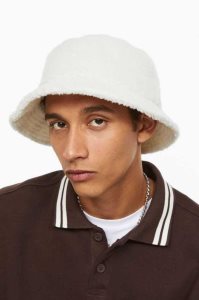 H&M Teddy Fabric Bucket Hüte Herren Weiß | TVG-641278