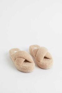 H&M Terry Hausschuhe Damen Hellbeige | RTB-320516