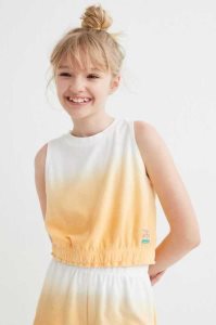 H&M Terry Oberteile Kinder Gelb | HZJ-216458