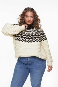 H&M Textured-knit Pullover Damen Weiß | KOZ-250463