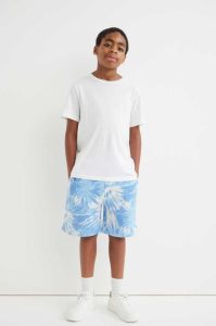 H&M Tie-dye-patterned Kurze Hose Kinder Hellblau | QGX-048276