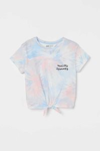H&M Tie-hem Oberteile Kinder Rosa | HRI-123857