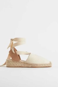 H&M Tie-strap Espadrilles Espadrilles Damen Schwarz | JRT-125749