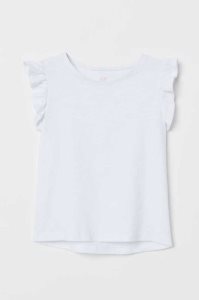 H&M Top Jersey Kinder Weiß | BCD-781540