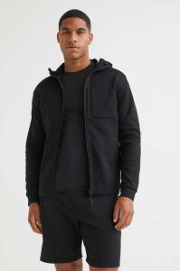 H&M Track Jacket Sportbekleidung Herren Schwarz | MFB-623941