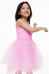 H&M Tulle-skirt Kurzes Kleid Kinder Hellgrün | KHZ-953817