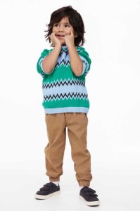 H&M Twill Jogginghose Kinder Hellblau | LEV-837290