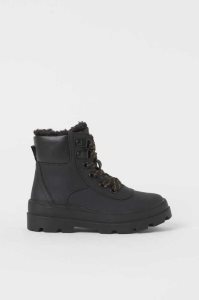 H&M Warm-lined Stiefel Kinder Schwarz | MJT-149650