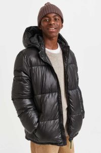 H&M Wasser-repellent Puffer Jacket Oberbekleidung Kinder Schwarz | NQX-386152