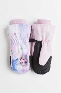 H&M Wasser-repellent Ski Mittens Oberbekleidung Kinder Dunkelrot | IJF-192738