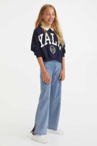 H&M Weite Fit Hose Kinder Blau | OLP-308617