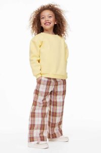 H&M Weite-cut Pull-on Hose Kinder Beige Weiß | AOE-782963