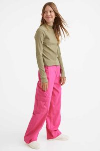 H&M Weite-leg Cargo Hose Kinder Schwarz | ZTV-694201