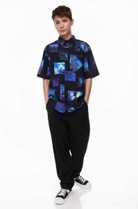 H&M Weite-leg Hose Kinder Schwarz | QSJ-476358