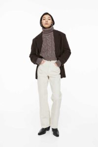 H&M Wolle-blend Cable-knit Pullover Damen Lila | LHR-750493