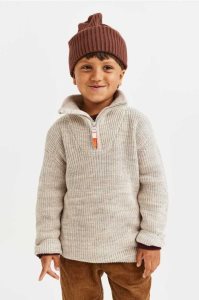 H&M Zip-top Knit Pullover Kinder Hellbeige | JSF-691542