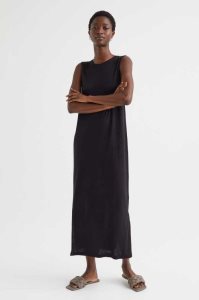 H&M Ärmellose Jersey Kleider Damen Grau | PCX-402386